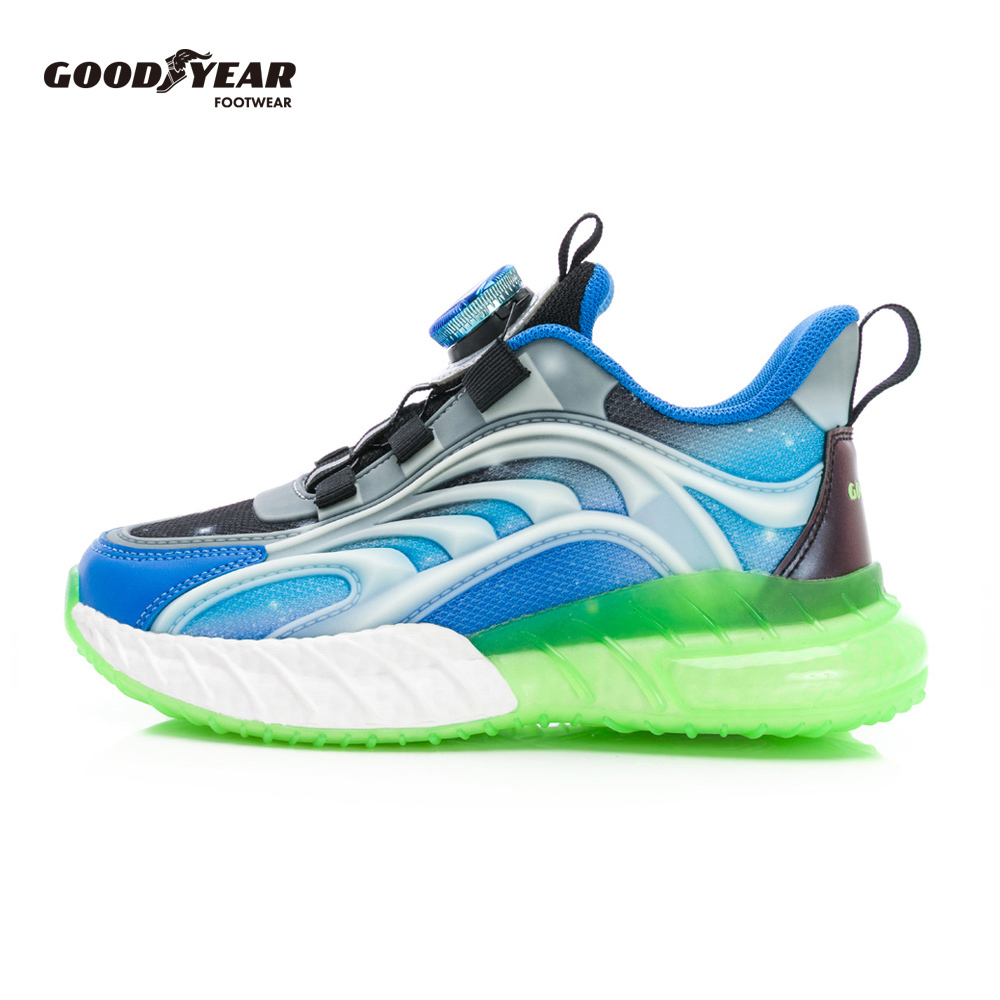 GOODYEAR【夜行頑童】童款旋轉扣緩震運動鞋-藍/ GAKR58526 | 熱銷推薦