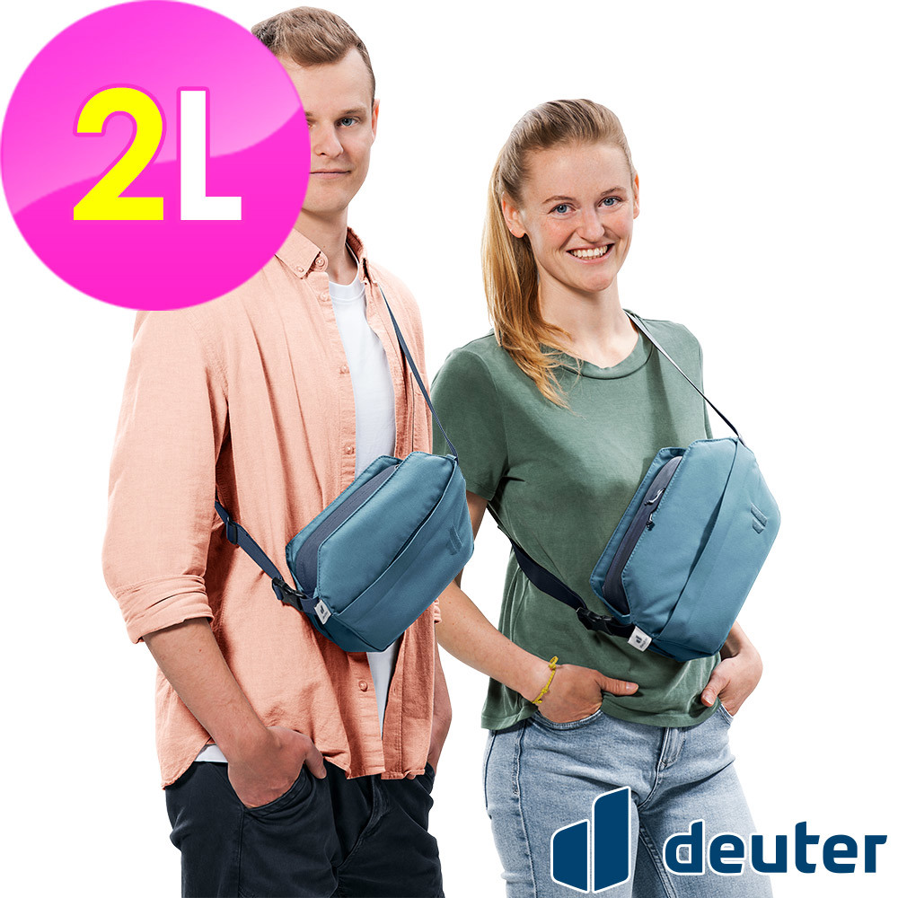 【deuter 德國】Passway斜肩包2L(3900023霧藍/休閒包)