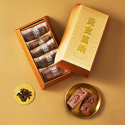 【起士公爵】【2026 年節禮盒】黃金萬兩．可可黑鑽費雪禮盒 ( 5入/盒)