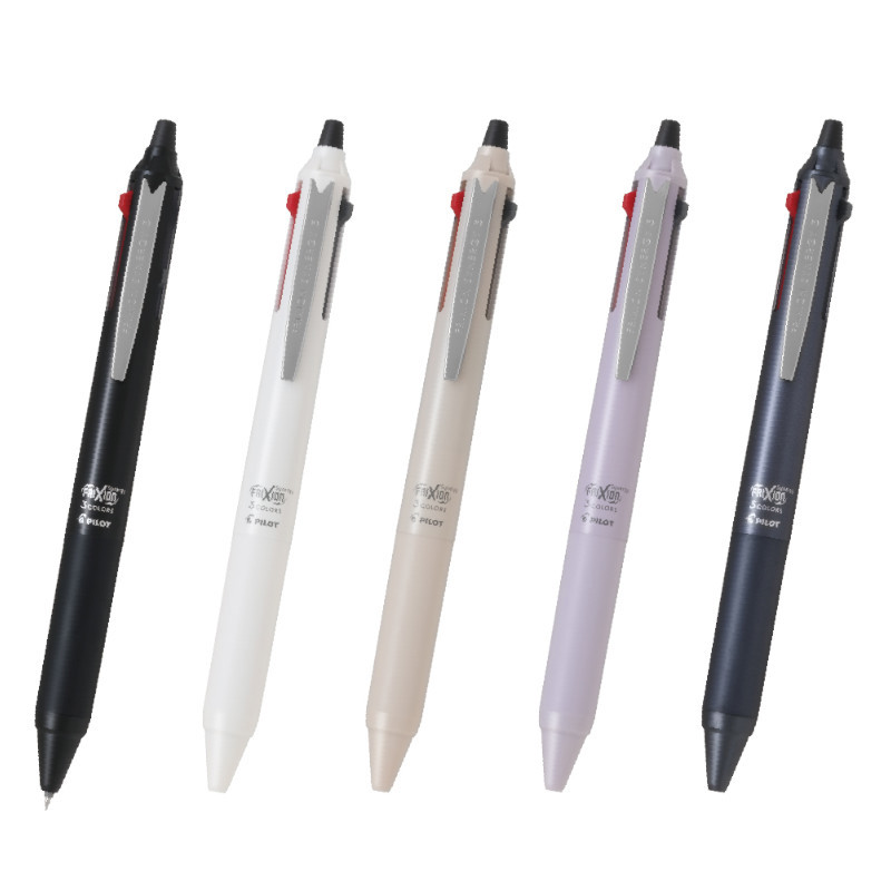 (限量)百樂PILOT 三色新極灰魔擦筆(0.4mm)-黑/象牙白/米杏/暮紫粉/海軍藍