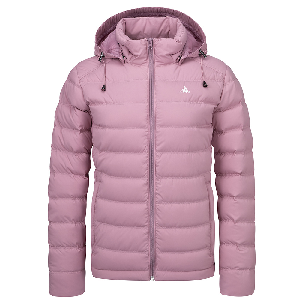 女款HEAT CORE蓄熱羽絨外套(A1GA2529W霧粉/保暖羽絨/保暖/抗潑水/樂遊戶外)