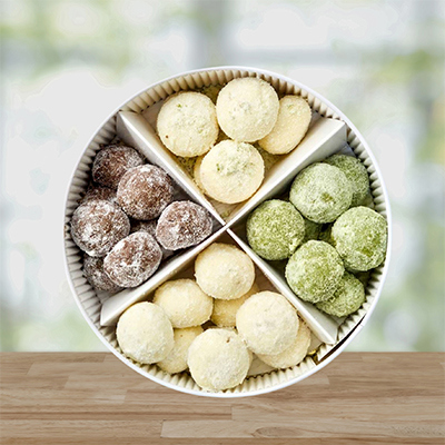 【Hi】綜合希臘雪球 (香草核桃、濃情可可、靜岡抹茶、清新檸檬)