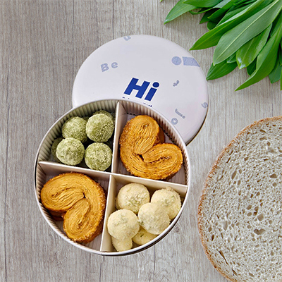 【Hi】Hi法式焦糖蝴蝶酥x希臘雪球組合(靜岡抹茶&清新檸檬)