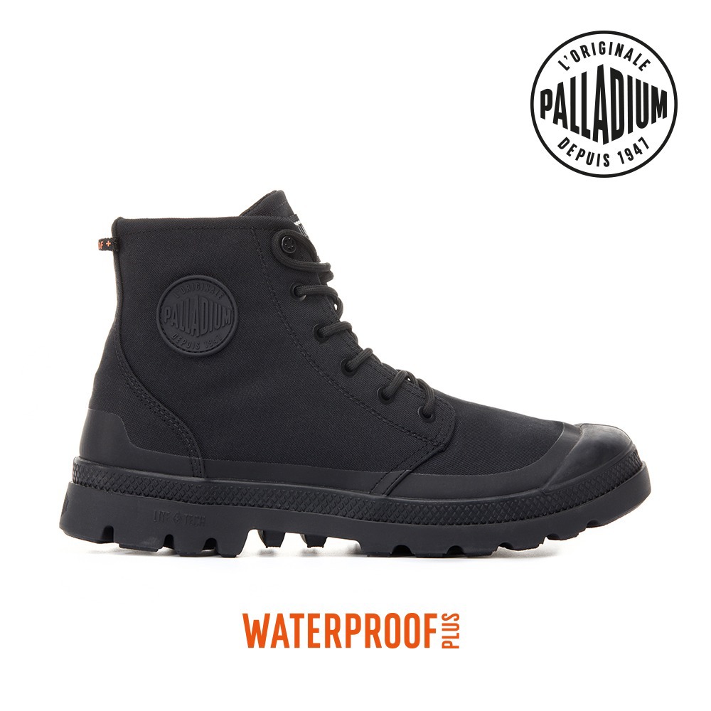 【PALLADIUM】PAMPA RCYCL LITE+WP+ ZIP 防水靴 黑(74066-001)