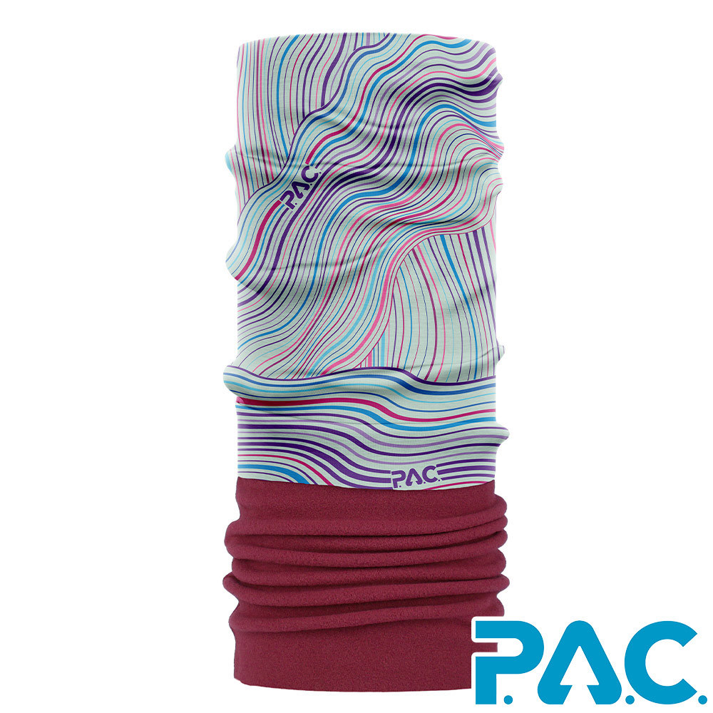 【PAC 德國】FLEECE保暖頭巾(PAC8868460自由線條/刷毛/保暖/禦寒)