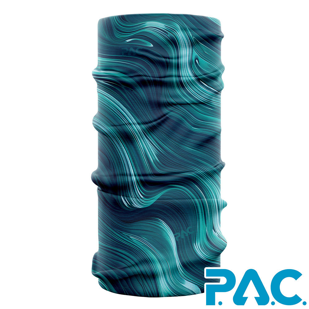 【PAC 德國】透氣排汗經典頭巾(PAC8810461山川流線/透氣/抗臭/快乾/抗UV/無縫頭巾)
