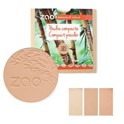 【ZAO法式竹彩】法式有機竹彩絲緞美人靚透粉餅補充 (3色可選)-廠商直送