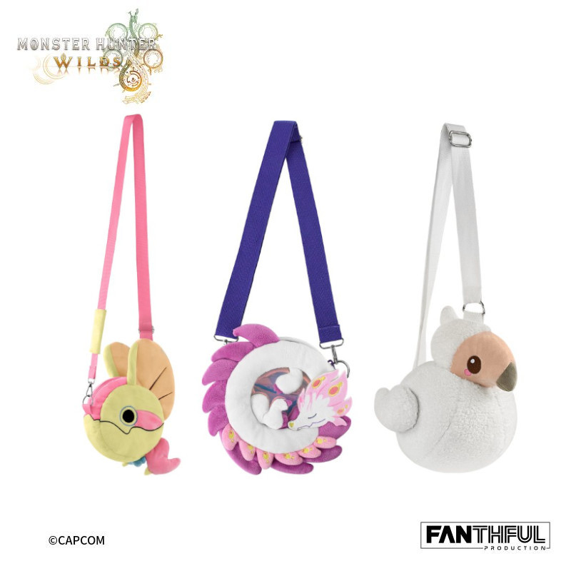 【FANTHFUL】魔物獵人 荒野 毛絨包-大怪鳥/泡狐龍/鷺鷹龍寶寶 -2026-05-15上市