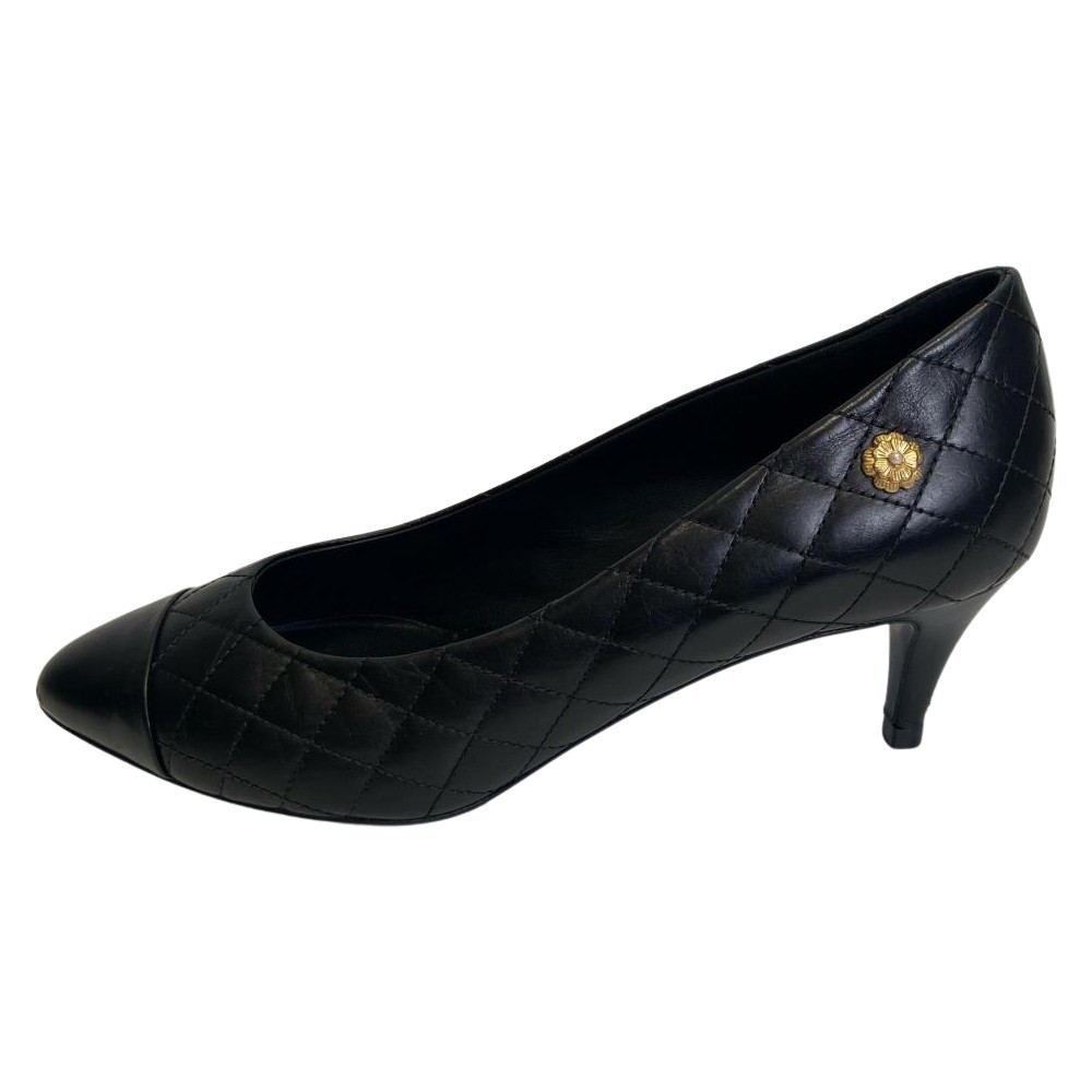 【高雄夢時代店】CHANEL/淺口皮鞋/37/G31097