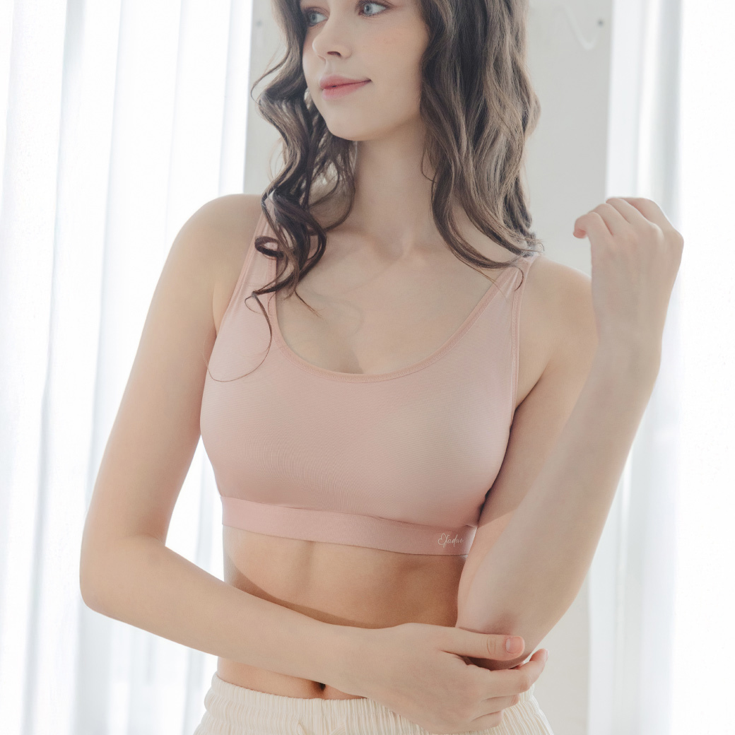 ✦NEW新色✦ M-XXL 涼感舒適日記・降溫透氣無鋼圈內衣 ｜珍珠粉 #9011