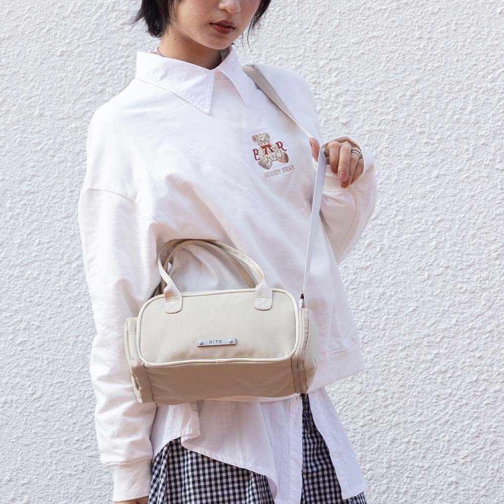 RITE 環保紗系列 EV07 BaguetteBag法棍包－M－栗子泥
