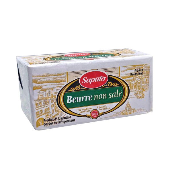 【優惠 三入組】阿根廷Saputo無鹽奶油 454g