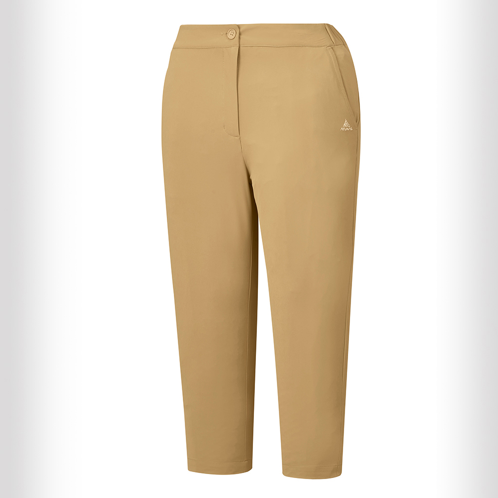 女款彈性七分褲(A2PA2529W卡其/彈性褲)