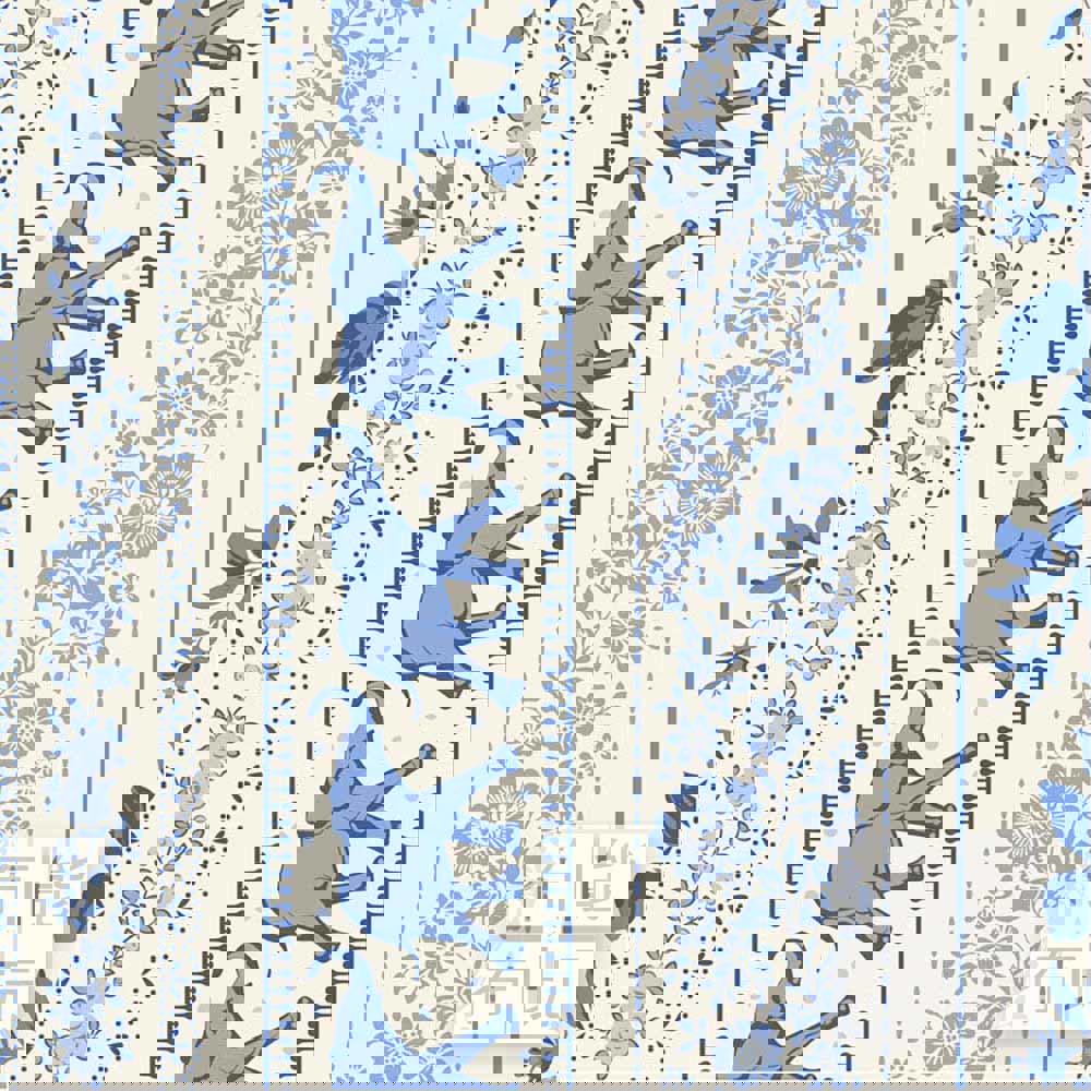 【2026年特別版新品預購】Tilda Something Blue 藍釉棉布: 藍色邊條 110170