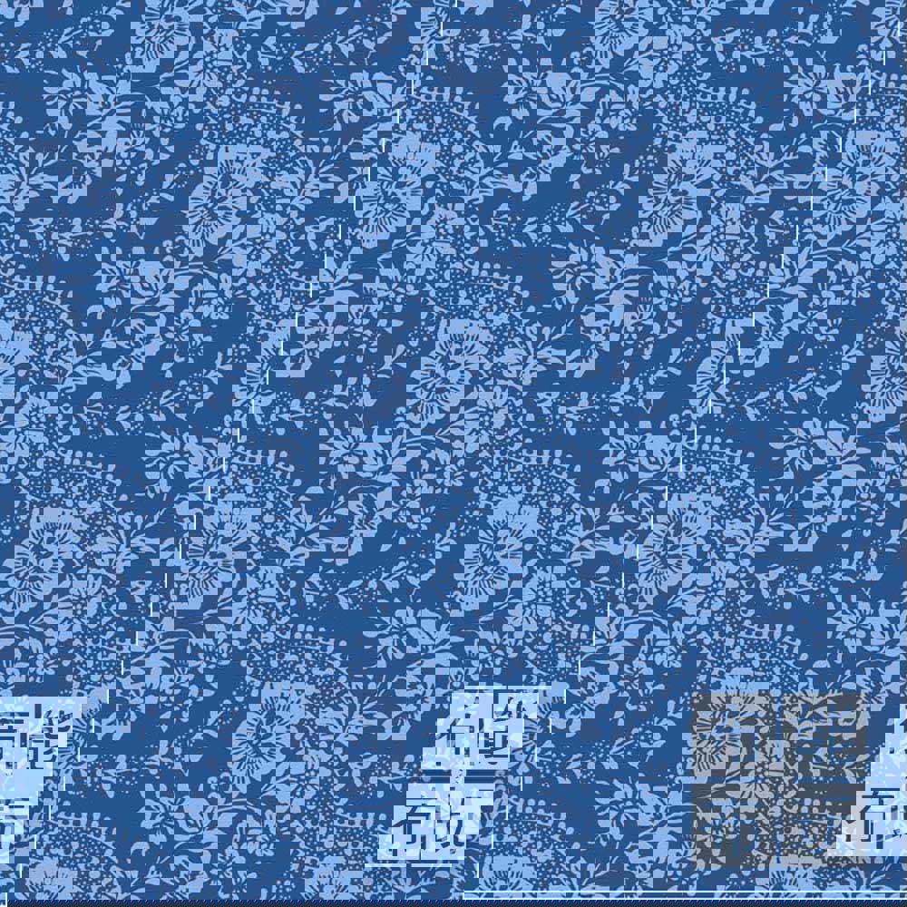 【2026年特別版新品預購】Tilda Something Blue 藍釉棉布: 丹寧藍色賽拉斯特 110168