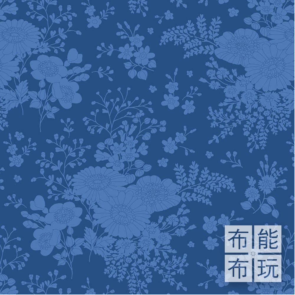 【2026年特別版新品預購】Tilda Something Blue 藍釉棉布: 夜色伊索德 100673