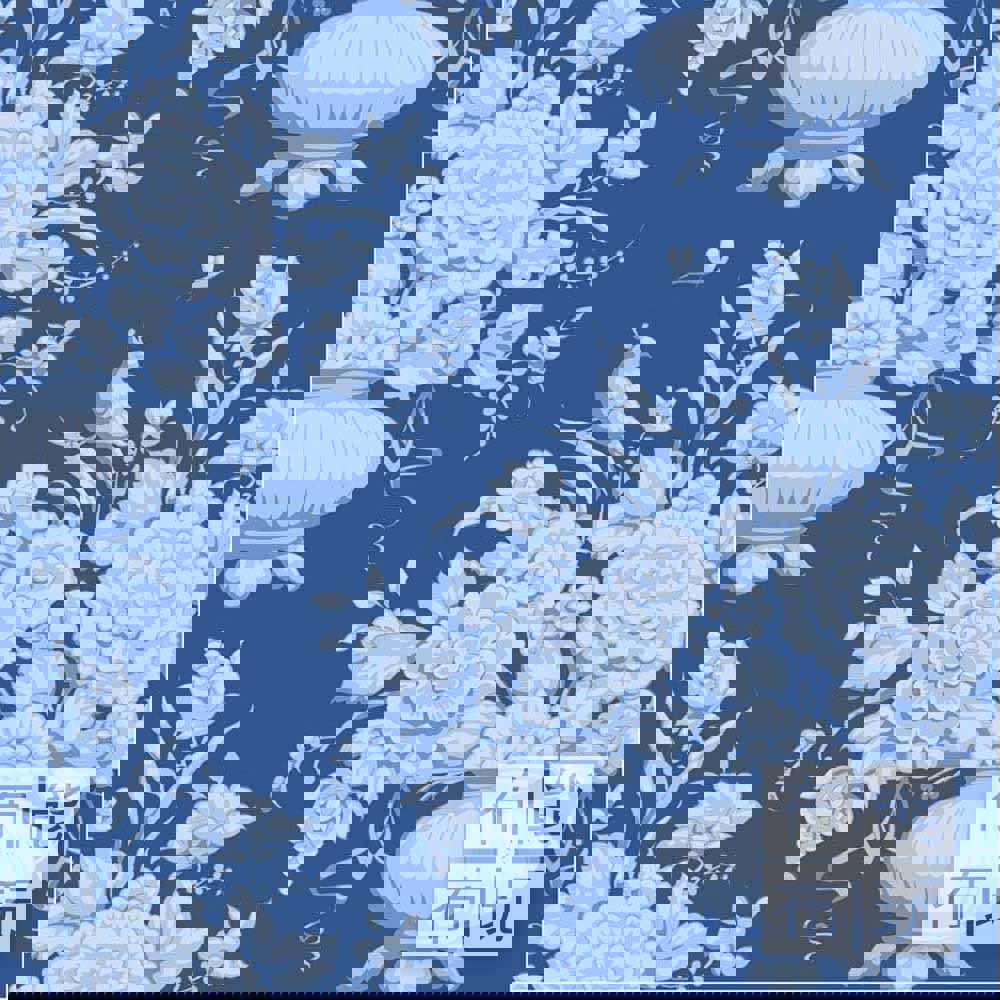 【2026年特別版新品預購】Tilda Something Blue 藍釉棉布: 丹寧藍色阿菲納 100672