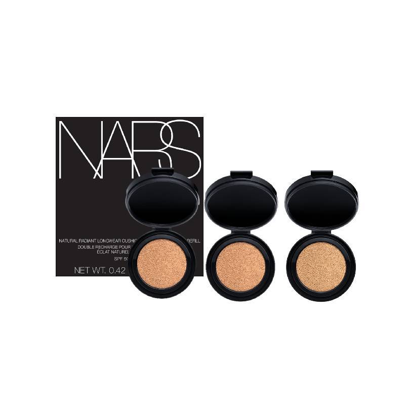 【NARS】小方盒氣墊粉蕊三入組(超持久亮顏氣墊粉蕊*3)(女王節DM商品)