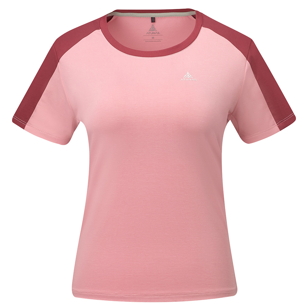 【網路專屬款】女款排汗透氣短袖T恤(A8TS2617W磚紅/吸溼排汗/快乾)