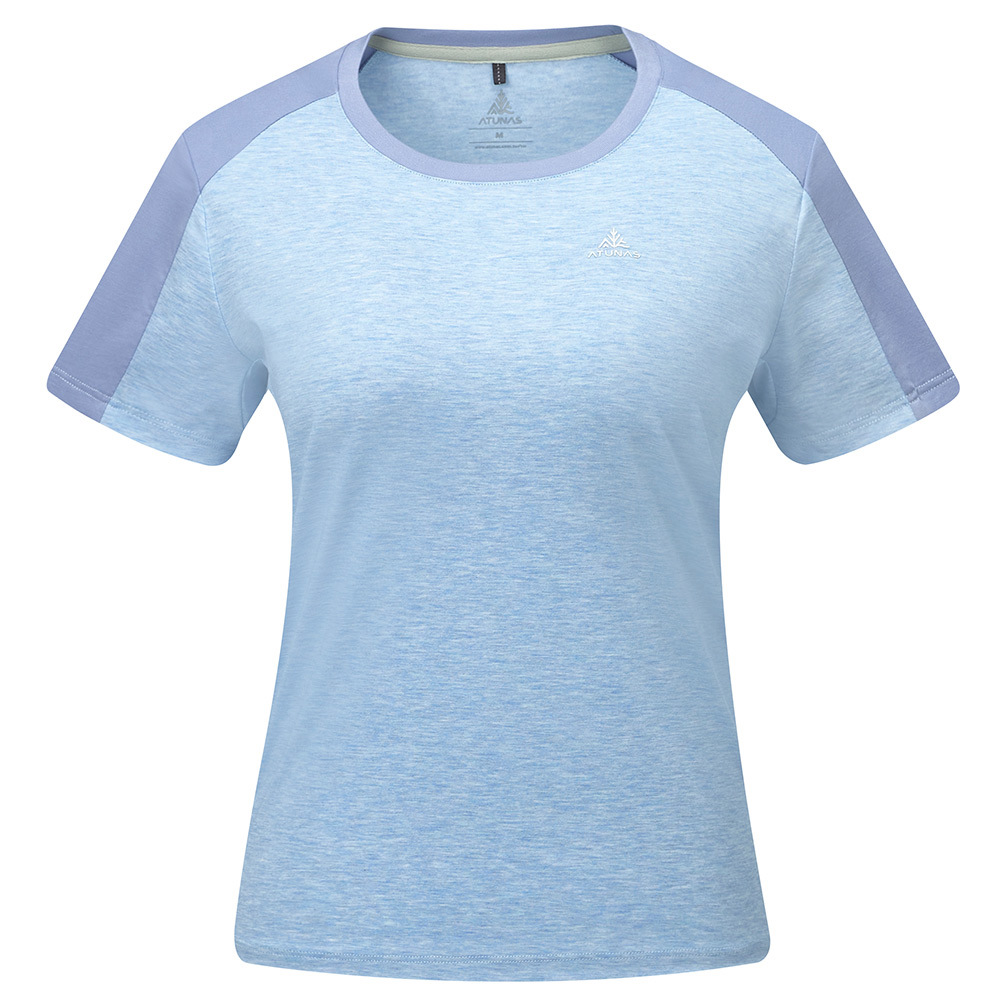 【網路專屬款】女款排汗透氣短袖T恤(A8TS2617W藍紫/吸溼排汗/快乾)