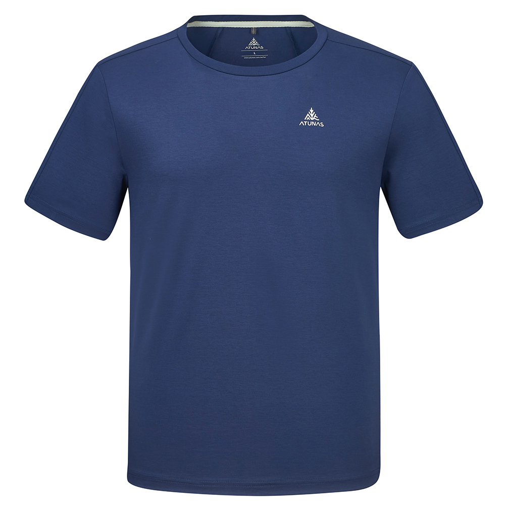 【網路專屬款】男款排汗透氣短袖T恤(A8TS2615M深藍/吸溼排汗/快乾)