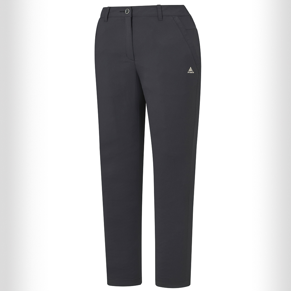 【網路專屬款】女款彈性長褲(A8PAHH02W黑/機能登山褲/吸溼排汗褲/休閒彈性褲)