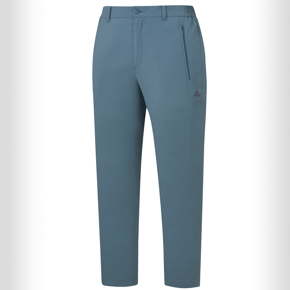 【網路專屬款】男款彈性長褲(A8PAHH01M藏青/機能登山褲/吸溼排汗褲/休閒彈性褲)