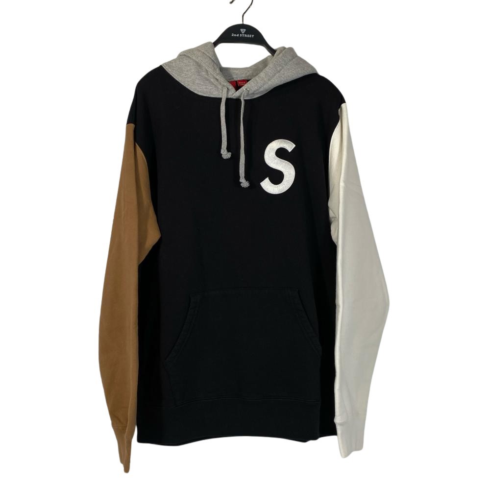 【桃園家樂福經國店】Supreme/連帽上衣/L/S LOGO COLORBLOCKED