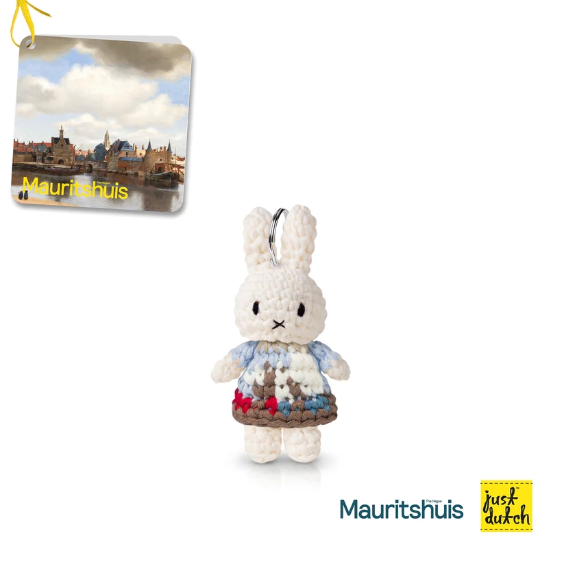 Just Dutch Miffy 手工編織 鑰匙圈 - 台夫特風景