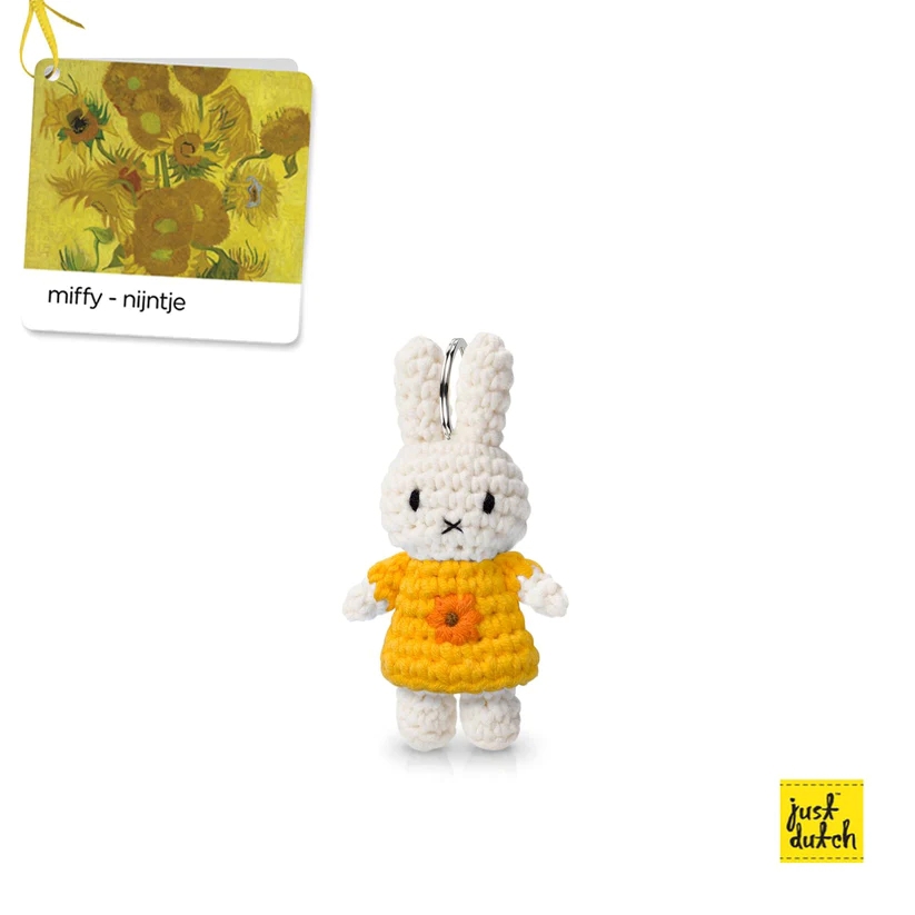 Just Dutch Miffy 手工編織 鑰匙圈 - 梵谷 向日葵
