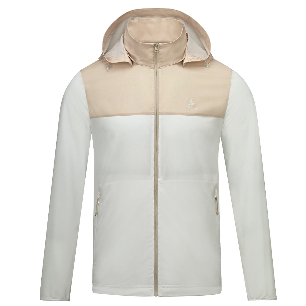 男款蚊瘋不動涼感外套(A1GA2601MC卡其/白/環保再生循環回收/風衣/防曬/輕薄透氣)