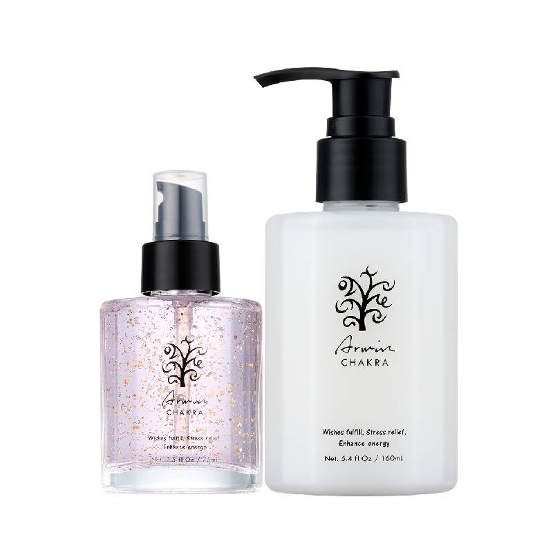 【ARWIN/BIOCHEM 雅聞倍優】女王節限定★女神緊緻必備組(雅聞脈輪青春寶石緊膚精萃75ml+雅聞脈輪植育膠原精華乳160ml)