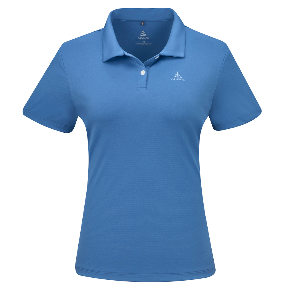 女款酷涼節能抑菌短袖POLO衫(A1PS2605WC靛藍/涼感透氣/抑菌抗臭/快乾排汗/抗紫外線)