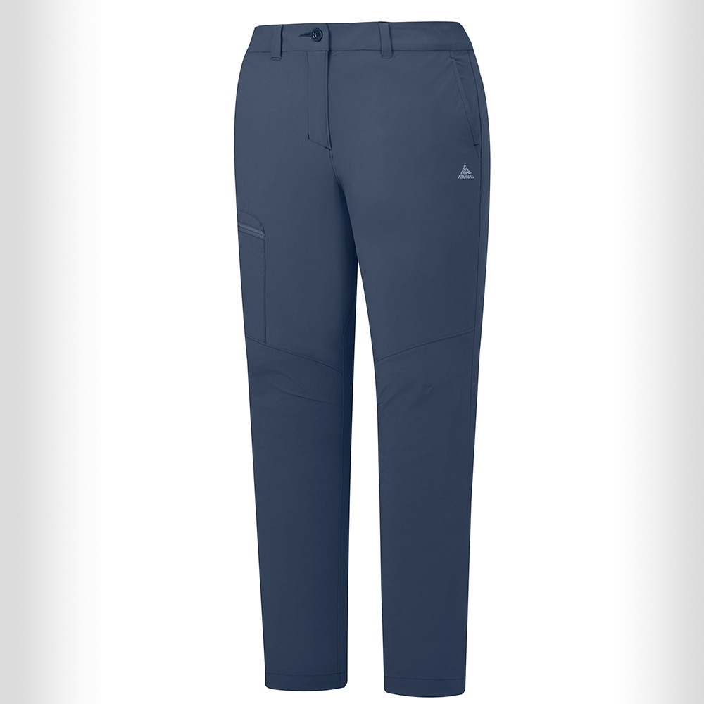 女款驅蚊防曬蚊瘋不動彈性長褲(A1PA2609W藍/機能長褲/防蚊褲/彈性長褲)