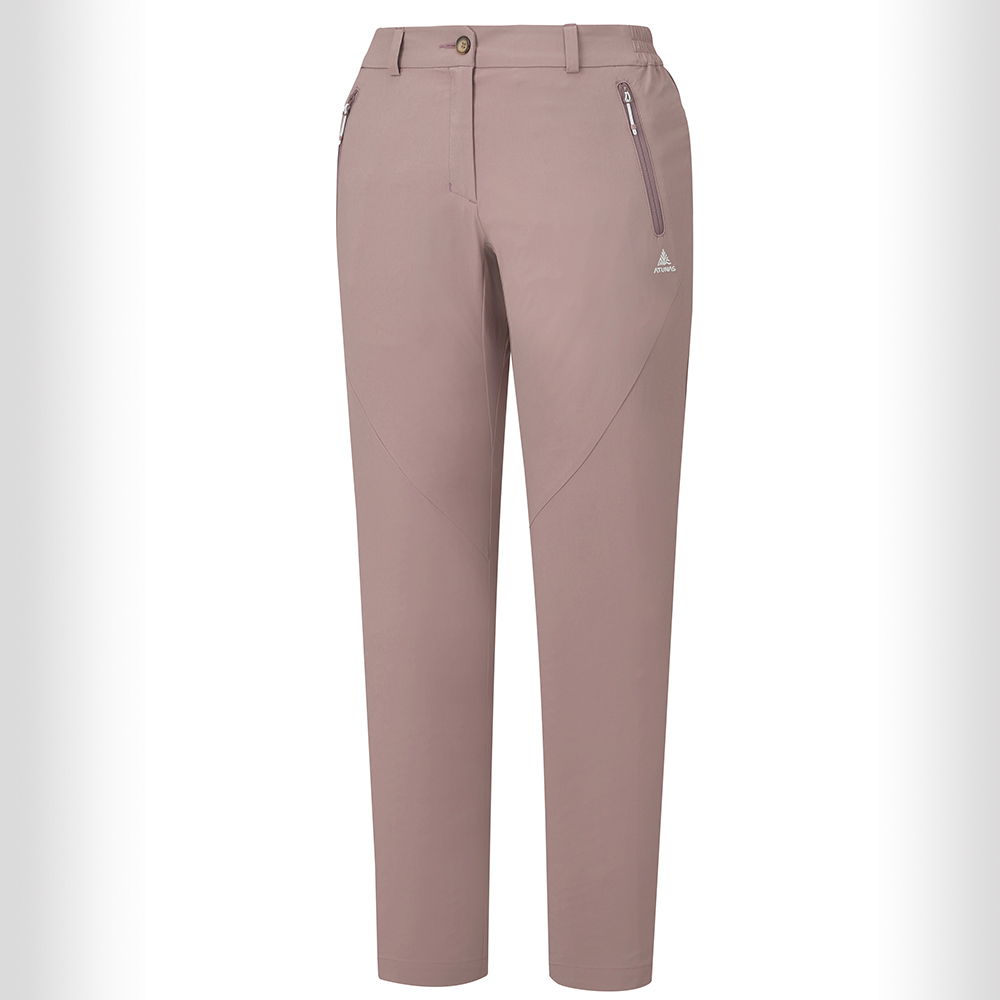 女款驅蚊防曬蚊瘋不動彈性長褲(A1PA2610W玫瑰棕/機能長褲/防蚊褲/彈性長褲)