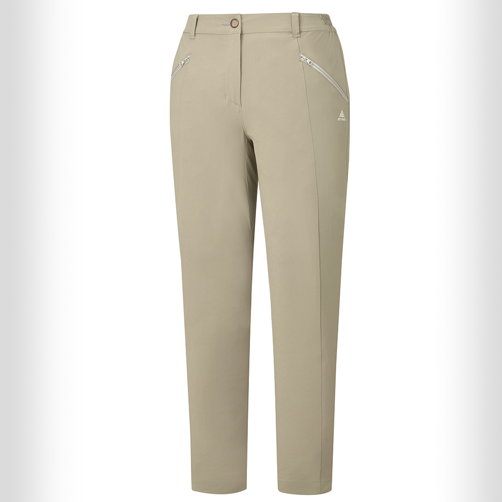 女款驅蚊防曬蚊瘋不動彈性長褲(A1PA2611W卡其/機能長褲/防蚊褲/彈性長褲)