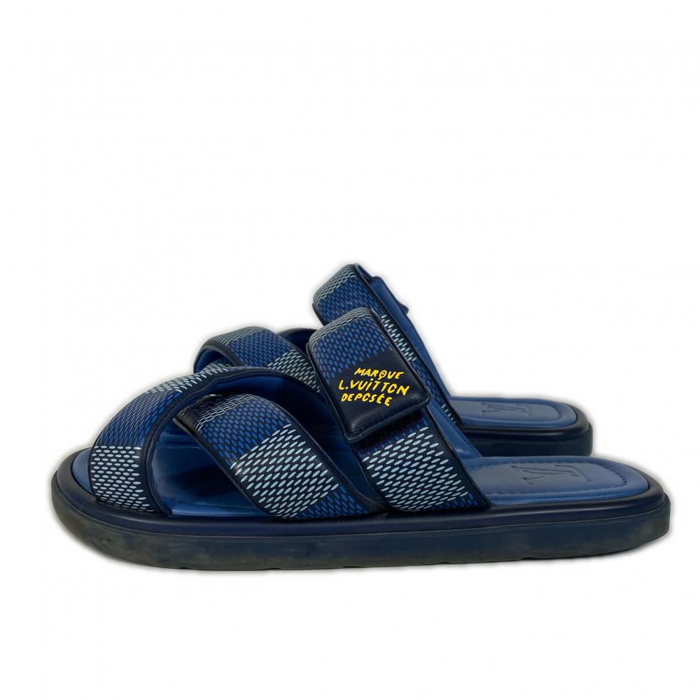 【桃園家樂福經國店】LOUIS VUITTON/涼鞋/UK7/