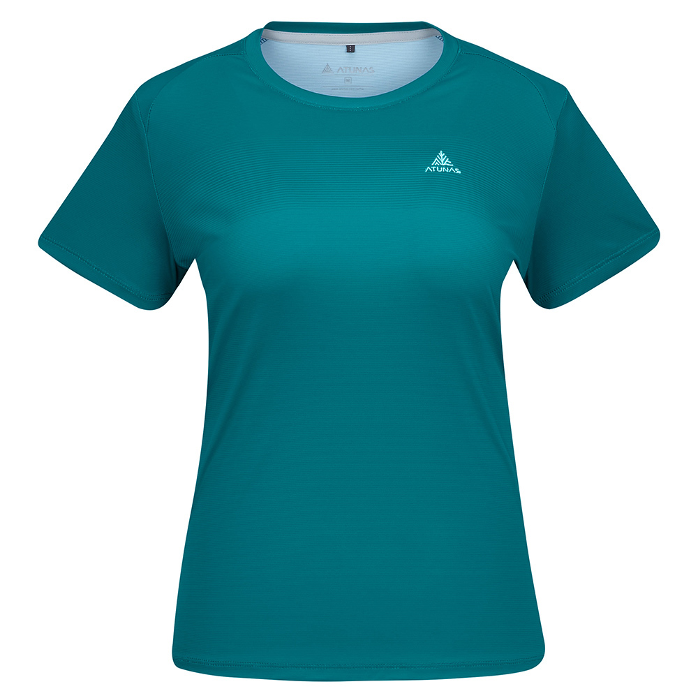 女款循環酷涼節能抑菌短袖T恤(A1TS2605WC藍綠/涼感透氣/抑菌抗臭/快乾排汗/抗紫外線)