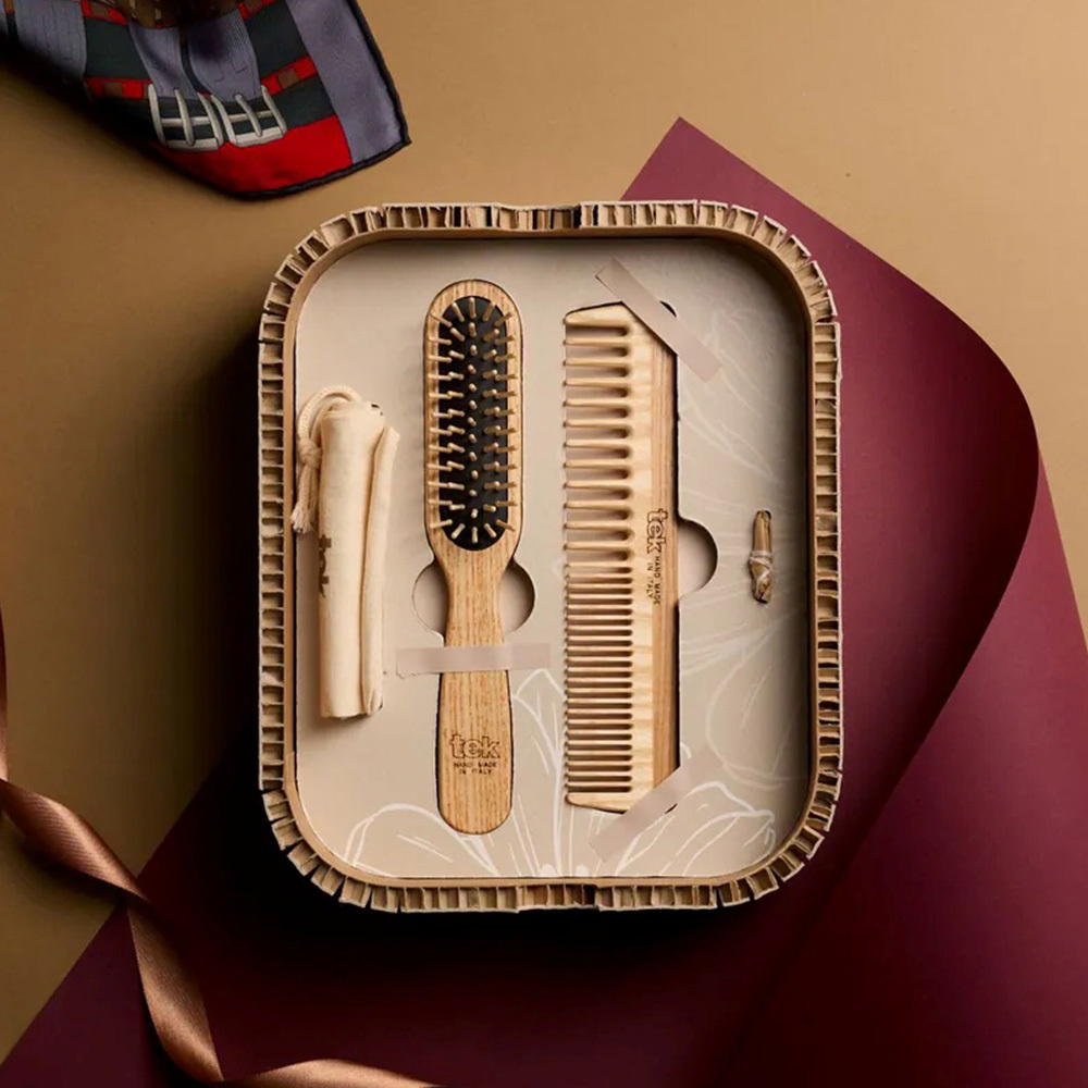 tek 義大利髮梳禮盒 - 短髮組合
