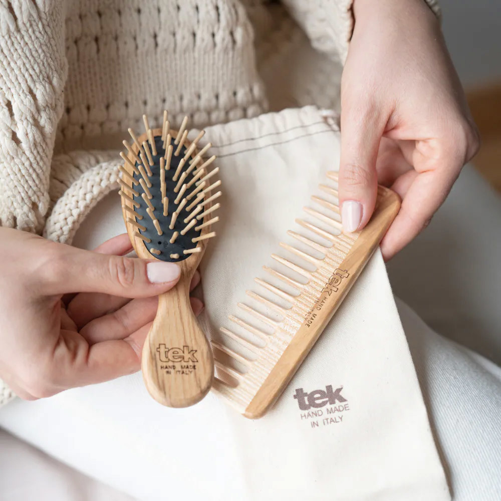 tek 糖衣魔髮梳組(原木色)