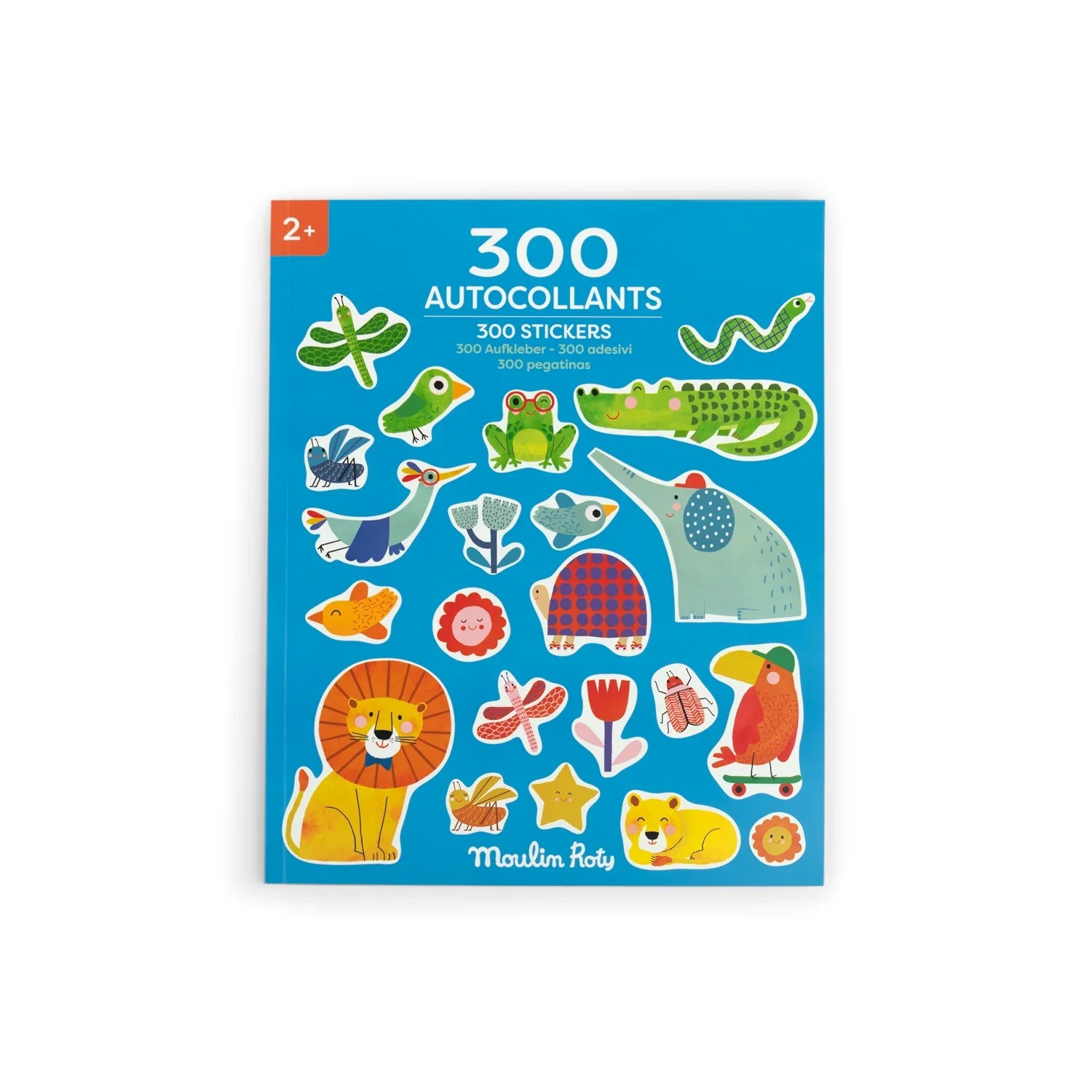 【預購】法國 Moulin Roty 袖珍動物插畫貼紙本(300張)