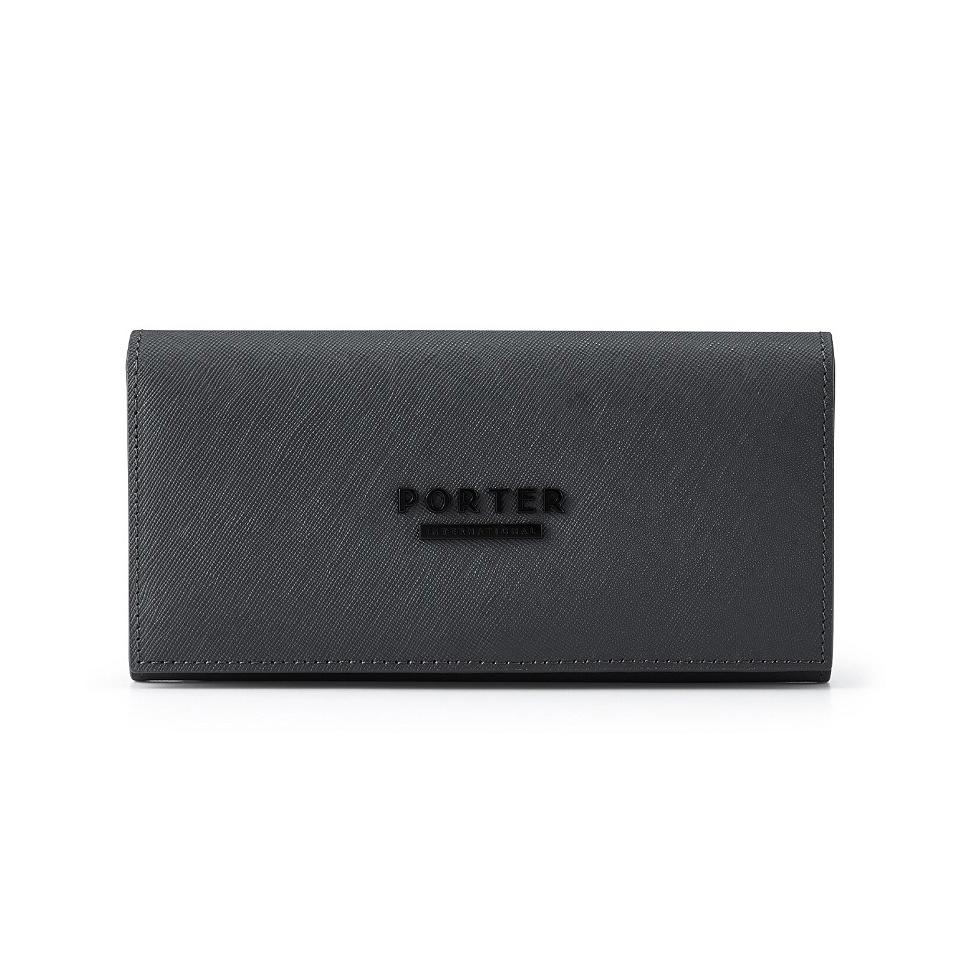 【PORTER INTERNATIONAL】DEFINE 真皮長夾 11866-00416 (沉靜灰)