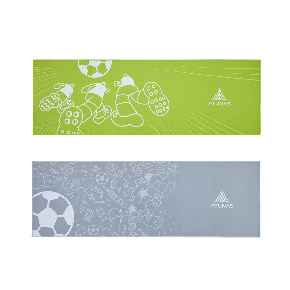 【足球賽】好GOAL力吸水巾(2入)(A6AC2602N綠/灰/運動毛巾/吸水巾/健身)