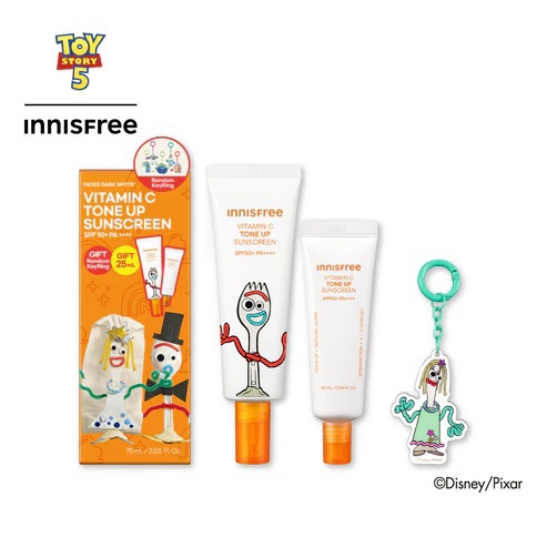 【INNISFREE】維他命C亮白潤色防曬霜組(玩具總動員限定版)