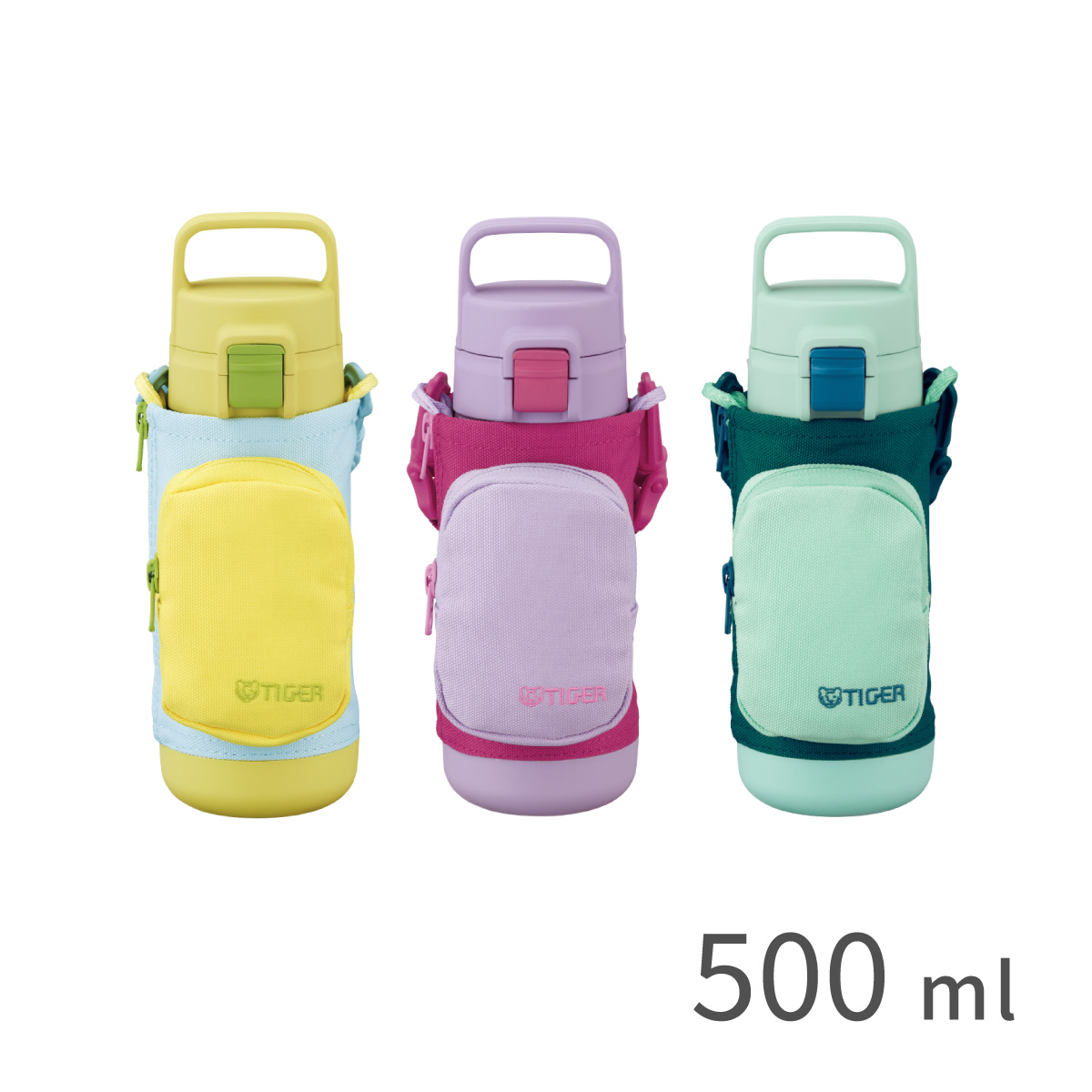 【抗菌加工】童用彈蓋式保溫保冷瓶 500ml (MTA-A050)