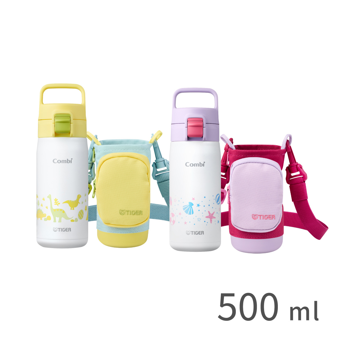 【Combi聯名/抗菌加工】彈蓋式保溫保冷瓶 500ml (MTA-A050)