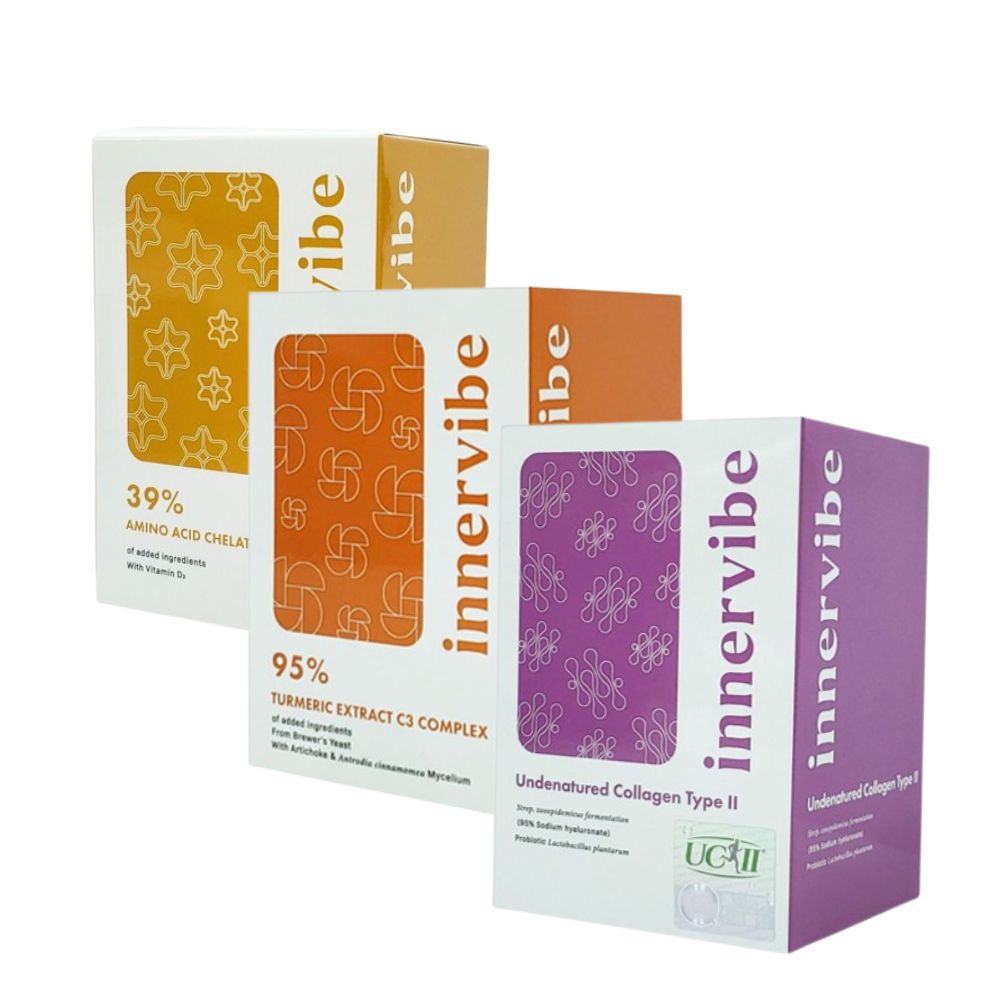 【行動靈活強健組】innervibe裡好 關健動能膠囊 螯合鈣D3膠囊 Power EX C3薑黃膠囊