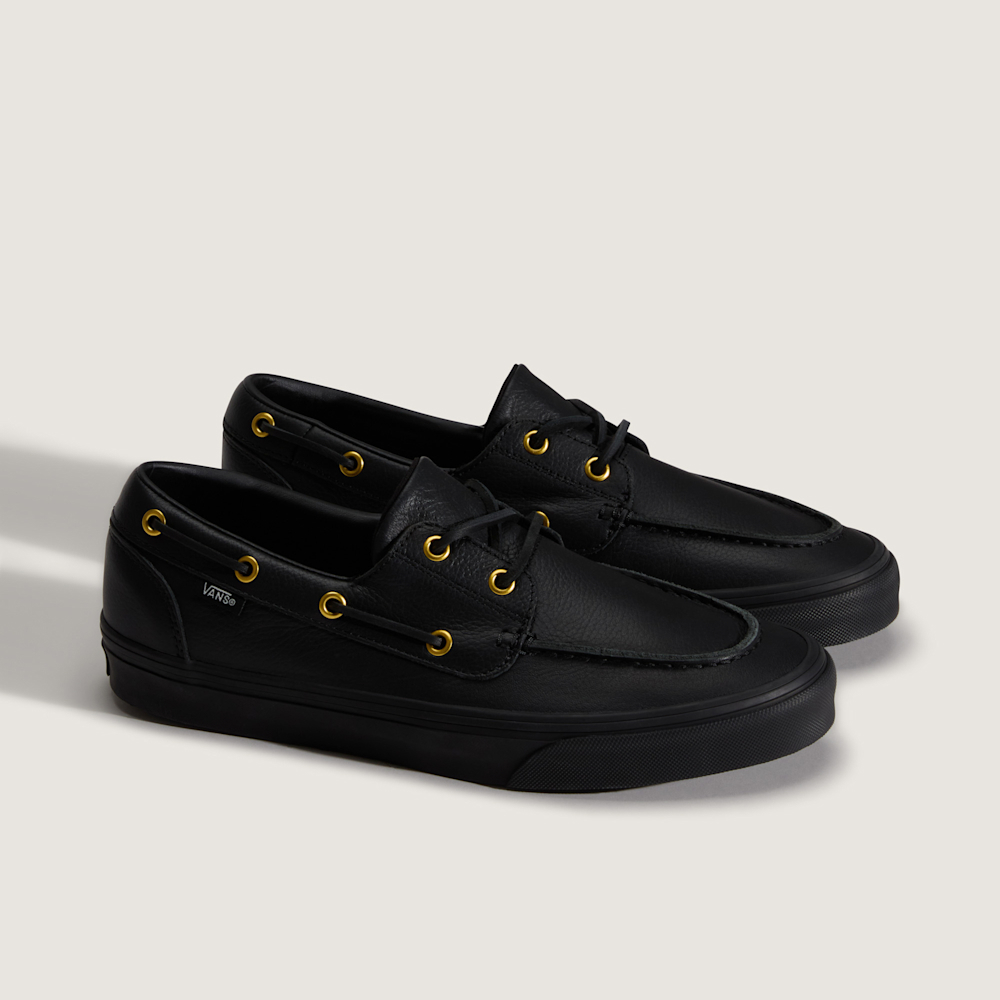 2-Eyelet Boat Shoe 黑色船鞋