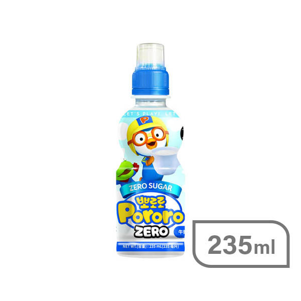 啵樂樂無糖乳酸飲料235ml-牛奶口味