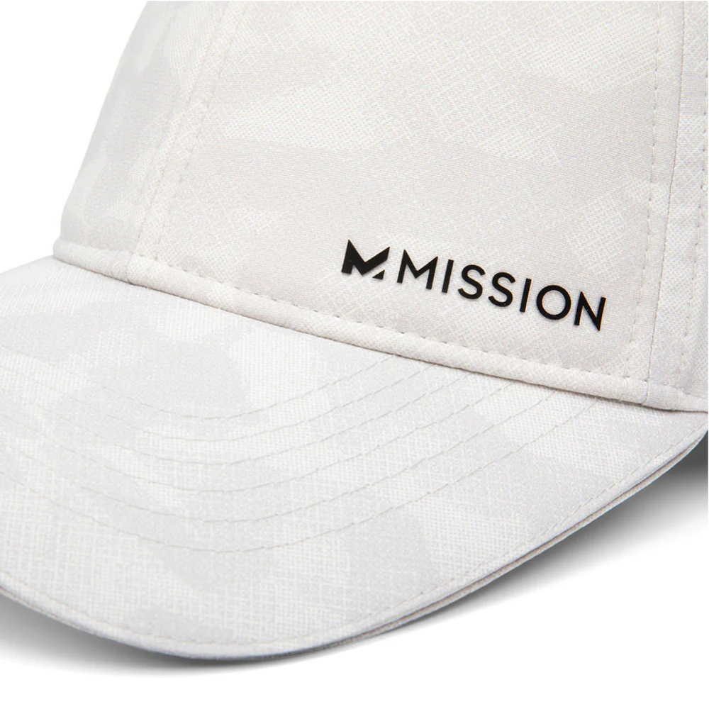 【Mission】美國水冷瞬涼透氣機能棒球帽 - Vented 白迷彩